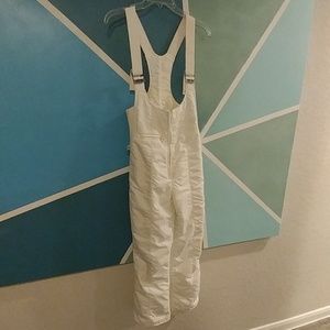 Women's Vintage White Ski Bib